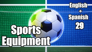 Sports Equipment Faceoff English vs Spanish for ESL Learners