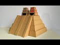 Como hacer una pirámide de cartón (templo mayor de Tenochtitlan)