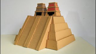 Como hacer una pirámide de cartón (el templo mayor de Tenochtitlan)