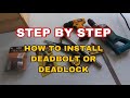 HOW TO INSTALL DEADBOLT or DEADLOCK (Tagalog)