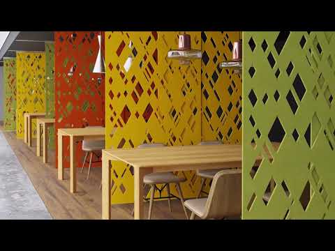 Подвесная зонирующая перегородка, видео 1