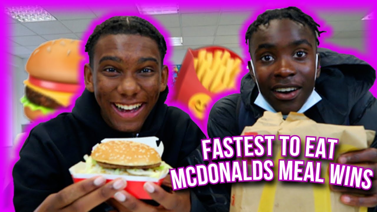 Fastest To Eat McDonalds Wins!!! | Kailem |