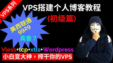 vps搭建xray科学上网及安装WordPress博客教程！使用vless+tcp+xtls模式，回落使用nginx，配置wordpress，充分发挥你的vps性能，vps翻墙的同时还能拥有自己的博客