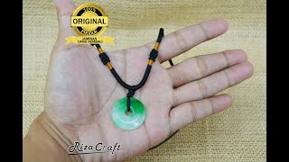 Kalung Lionton Batu Giok Hijau