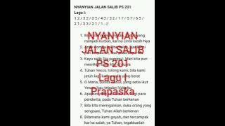 NYANYIAN JALAN SALIB  PS 201  Lagu I  Prapaska