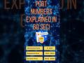 What is Port Number with Examples? Must Know all port numbers #computerscience #networking #yt #cs