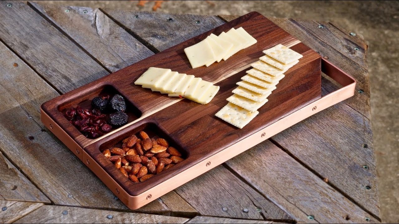 Walnut and Copper Cutting Board / Serving Board | How To 