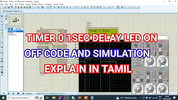 #50 TIMER0 1 SEC DELAY CODE AND SIMULATION EXPLAIN IN TAMIL PIC16F877A