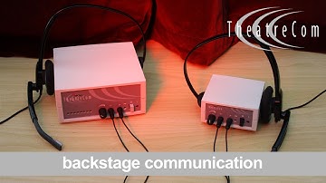 Backstage communication systems.