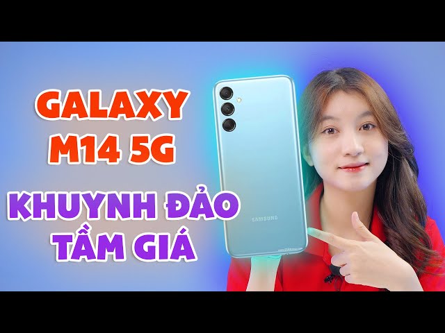Samsung Galaxy M14 5G: Điểm nhấn DUNG LƯỢNG PIN cực khủng!!! | CellphoneS
