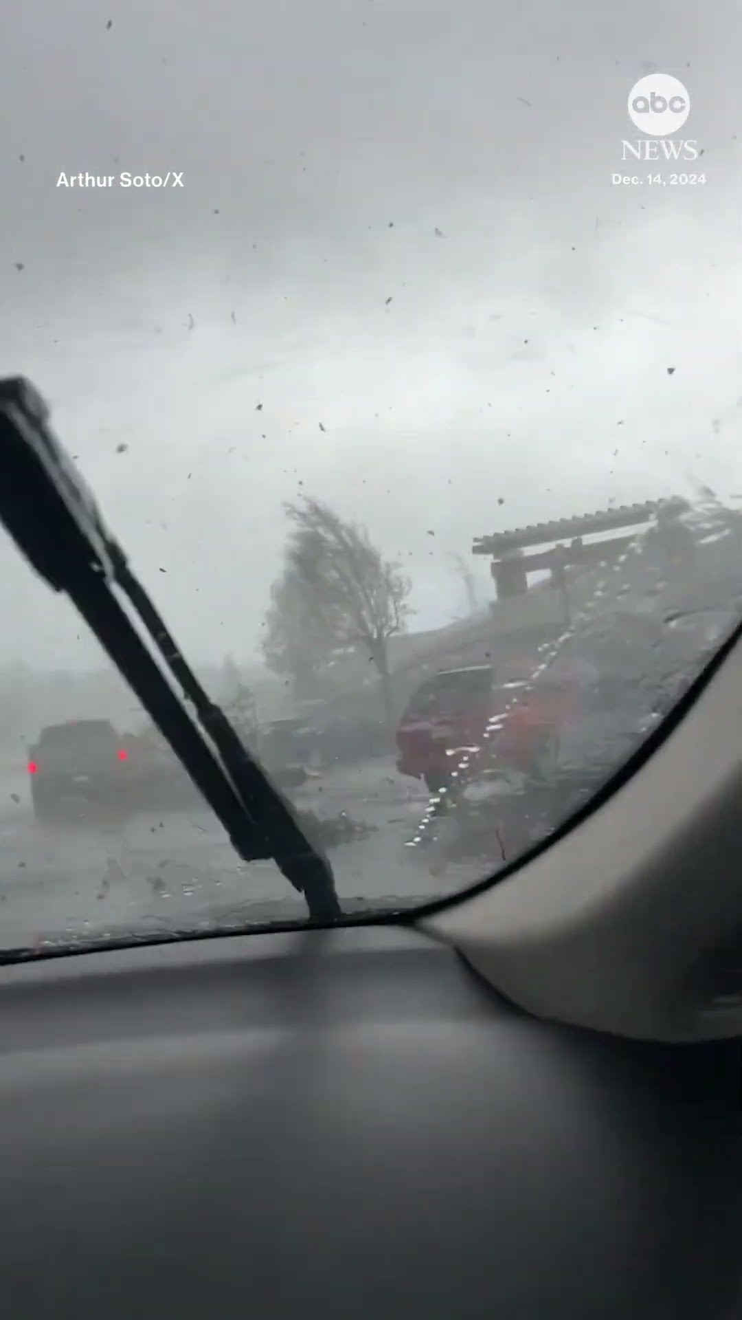 Apparent tornado touches down in California