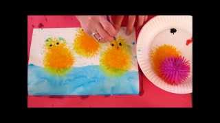 Preschool Printing Lesson::Spring Chicks