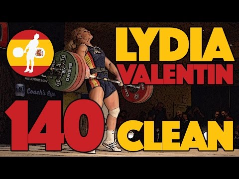 Lydia Valentin 140kg Clean Slow Motion
