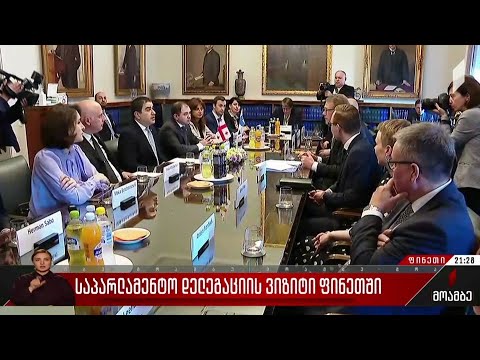 საპარლამენტო დელეგაციის ვიზიტი ფინეთში