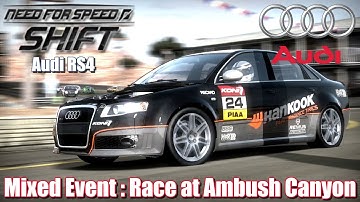 Retro Racing Games : Need For Speed Shift - Mixed Event : Race at Ambush Canyon