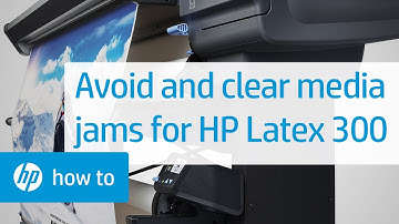 Avoiding and Removing Media Jams | HP Latex 300 Printer | HP