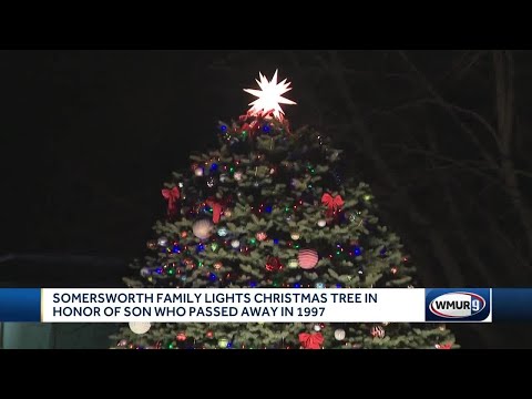 Somersworth family lights Christmas tree in honor of son who died 26 years ago