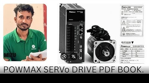 POWSD AC SERVO DRIVE MANUAL | POWMAX SERVO BOOK | @MIZUTECH
