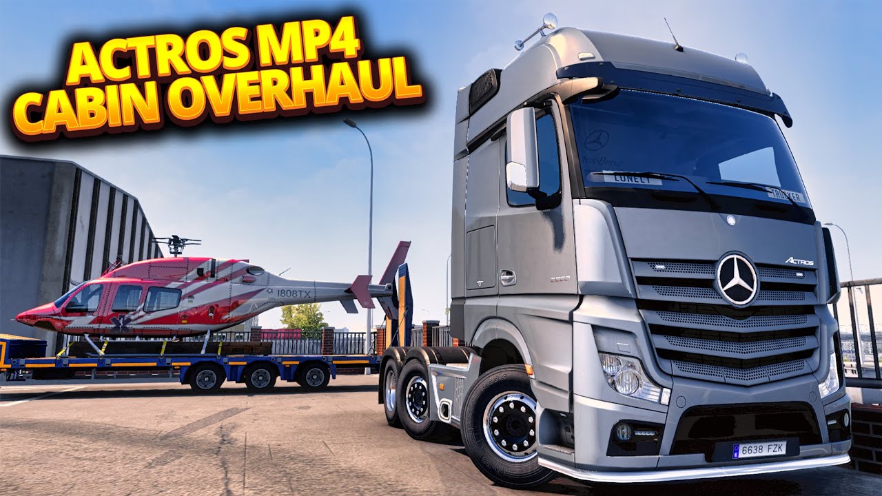 ets2: Mercedes Actros MP4 Improved Dashboard - 1.44 v 1.3 Trucks, Mods,  Interieurs, Sonstige, Mercedes Mod für Eurotruck Simulator 2