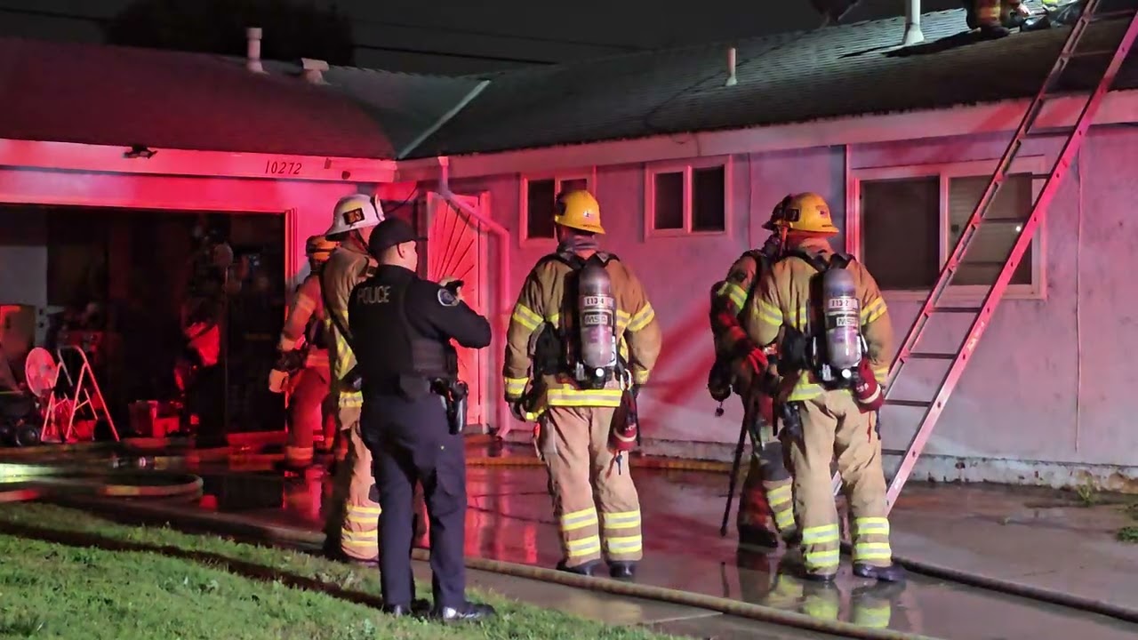 Orange County Fire Authority fire response on Lorraine Lane in Cypress on Christmas Eve 2025, part 2