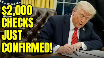 BREAKING: $2,000 Stimulus Check —Trump Confirms Tariff Dividend