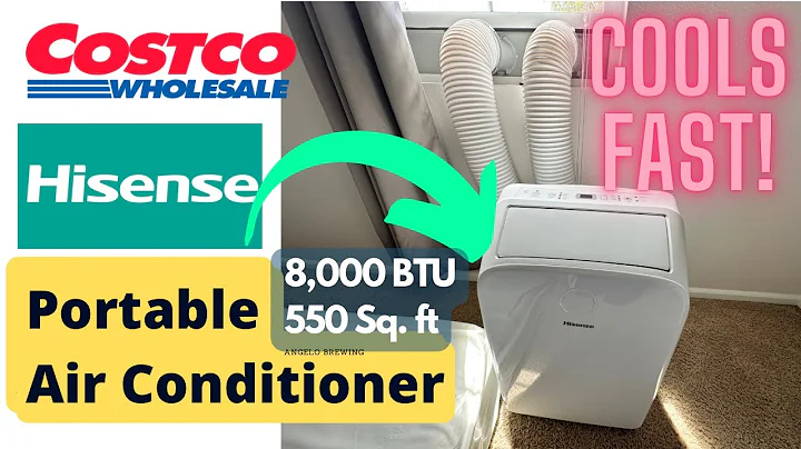 Costco Hisense Portable Air Conditioner - Dual Hose 8,000 BTU - Cools Really Fast!