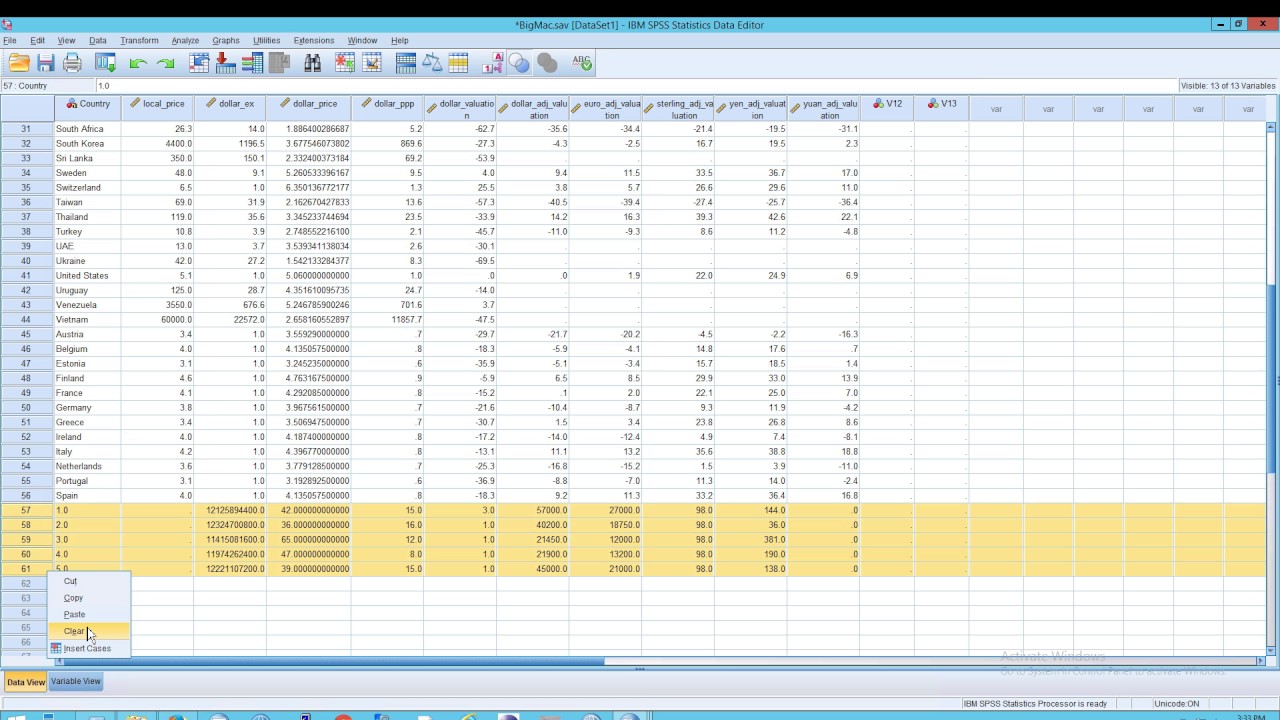 merge variable pasw statistics 18