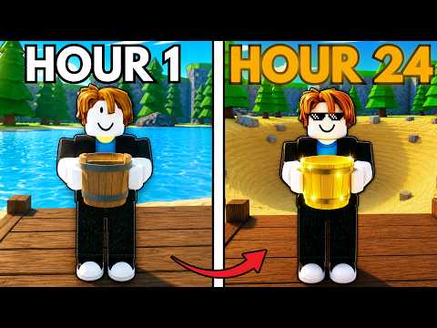 I went from NOOB to PRO in Drain the Lake.. (Roblox)