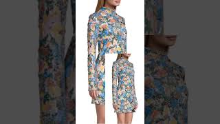 Floral Sequin Mini Dress