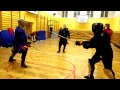 Neyman fencing academy  sparring with jonathan burke