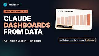 Claude Dashboards — Charts from Your Databricks, Snowflake or BigQuery Data | How to Claude #23