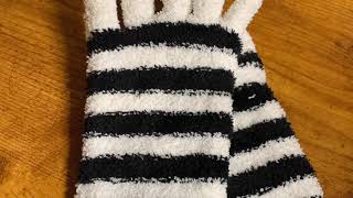 How to make fingerless gloves with Dollar Tree toe socks
