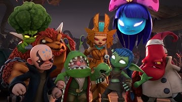 Ninjini & Stealth Elf Defeat Doom Raiders - Ninjini Trains Stealth Elf (Skylanders Academy)