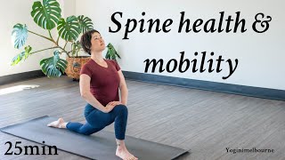 Yoga for spine health & mobility | 25min practice | energise & relax