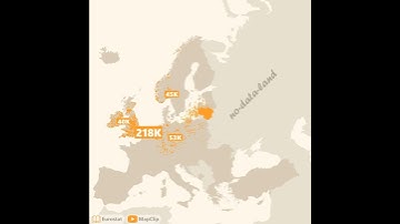 Where are #Lithuania #expats living in Europe (2019)? #datavisualization #mapporn #qgis #dataviz