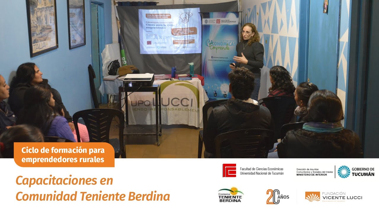 Jornada de Capacitaciones para Emprendedores en Comuna Teniente Berdina ...