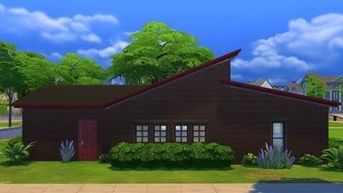 Sims 4 Speed Build Tiny House Modern Micro Cabin Newcrest Lets Play