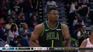 Pelicans Stat Leader Highlights: Zion Williamson with 29 points vs. Oklahoma City Thunder 3\/26\/24