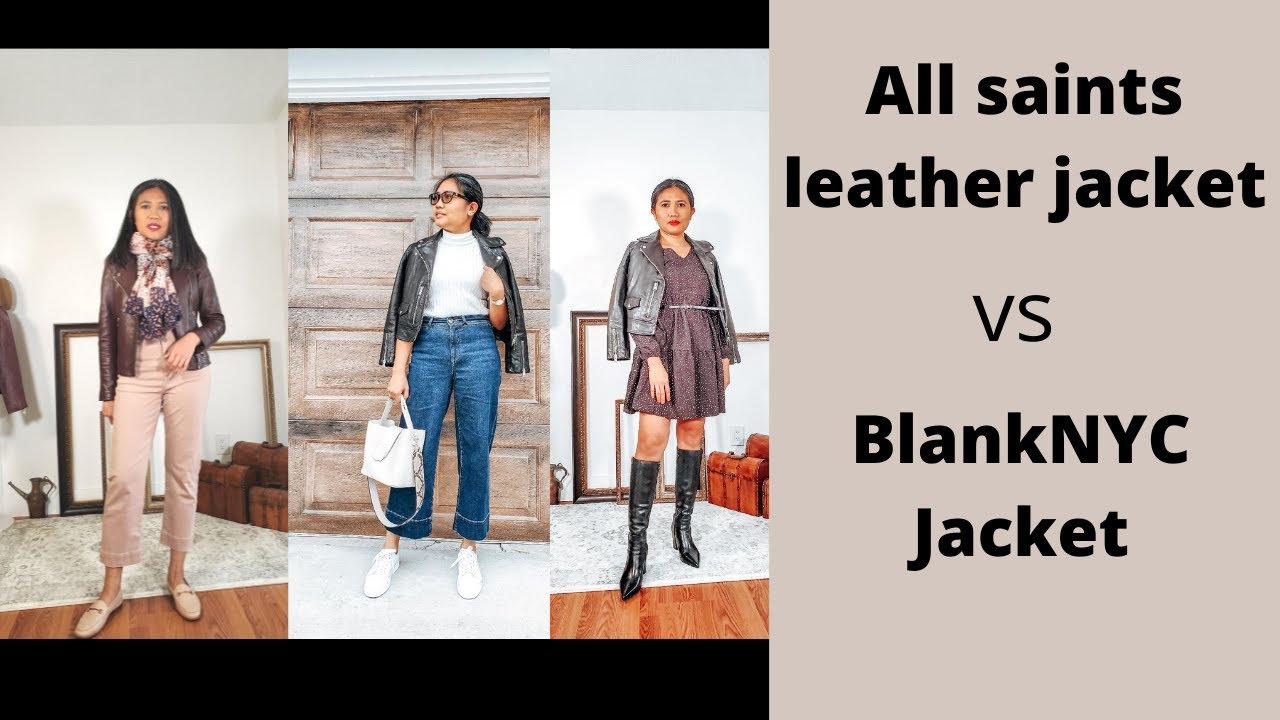 AllSaints leather jacket VS BlankNYC jacket Review - Fashion over 40