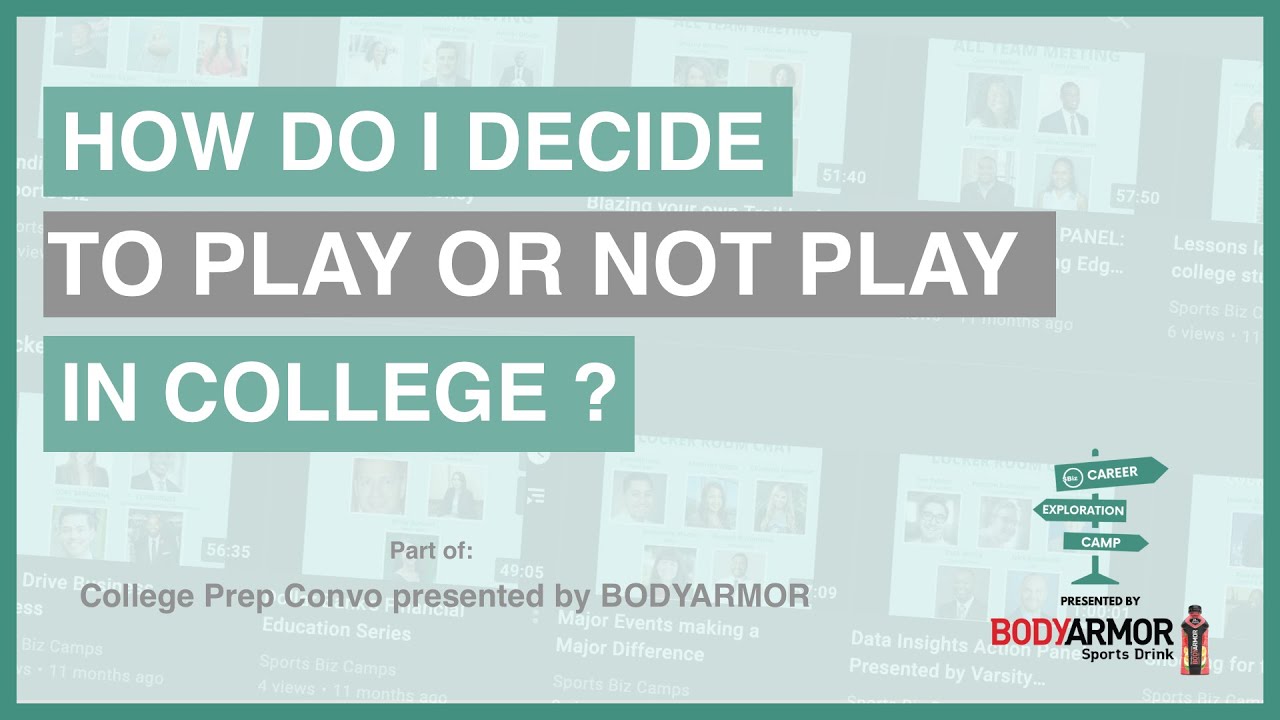 NAVIGATING ATHLETICS AS PART OF YOUR COLLEGE EXPERIENCE