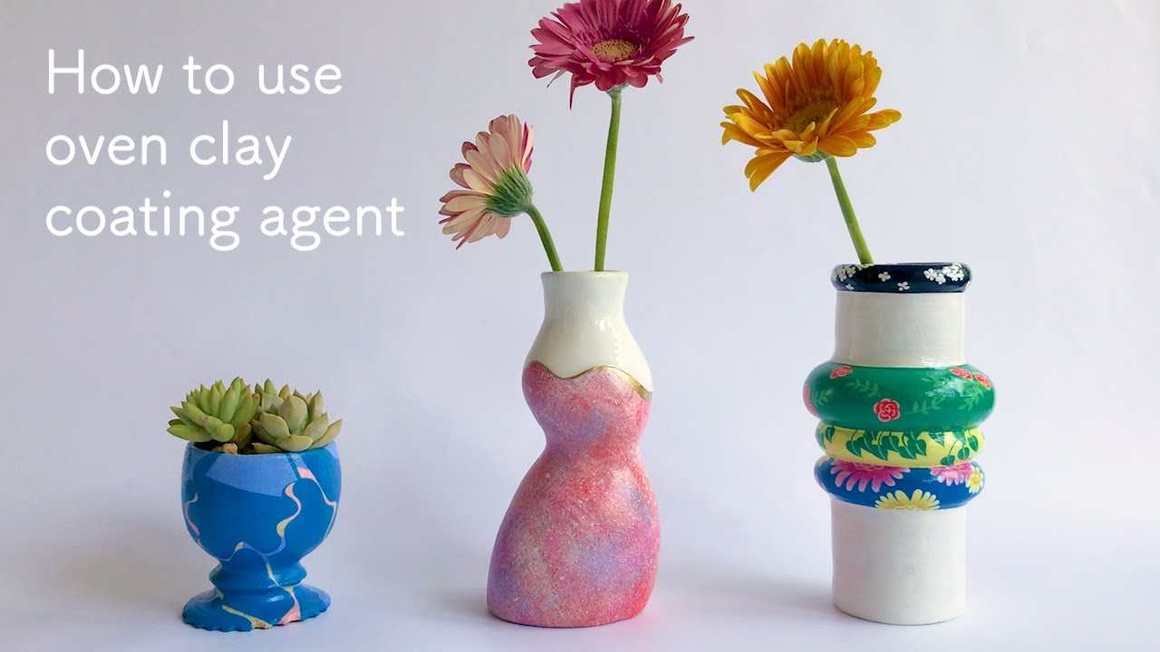 オーブン粘土］コート剤 失敗しない使い方🦋 - YouTube