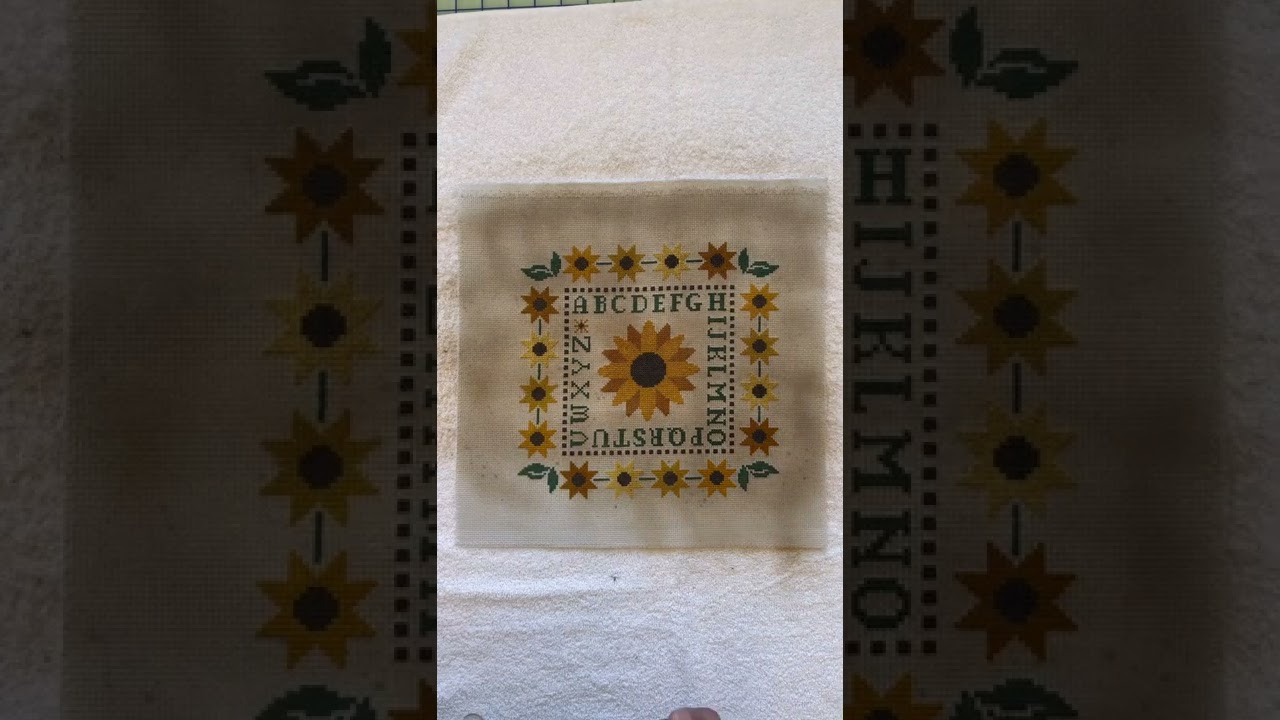 Staining Cross Stitch Fabric YouTube