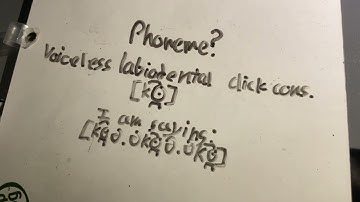 [k͡ʘ̪] voiceless labiodental click consonant