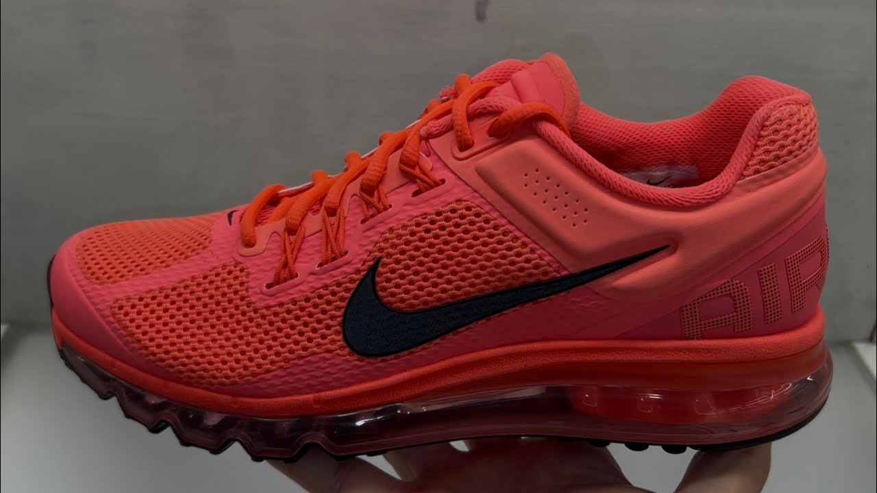Nike Air Max 2013 Hot Punch Pink Shoes - YouTube