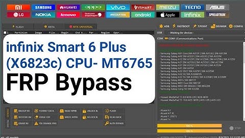 Infinix smart 6 plus x6823c frp unlock tool | fix all errors MTK preloader port 2023