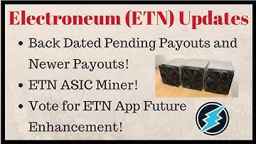 ETN Updates: Pending Balance Payouts, ASIC Miner, ETN App Future Enhancement [ Hindi ] - Sourav Roy