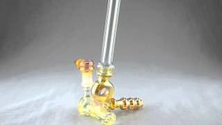 SASHA HESS - 5-Slit Inline Vapor Bubbler w/ 14mm Male Joint & Dome - TheDabLab.com