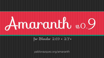 Amaranth 0.9 Features! - Blender Addon