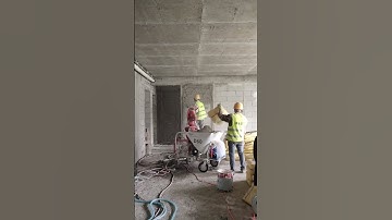 #plastering #rendering #machine #plasteringwork #automatic #wall #gypsum #plaster