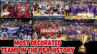 PBA MOST CHAMPIONSHIP TEAMS IN HISTORY!!!
